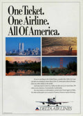 Delta Cities America 1990s Vintage Retro Advert