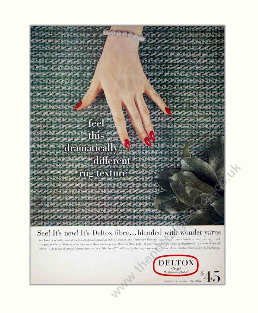 Deltox Rug Texture Vintage Retro Advert Poster A4 Photo Print