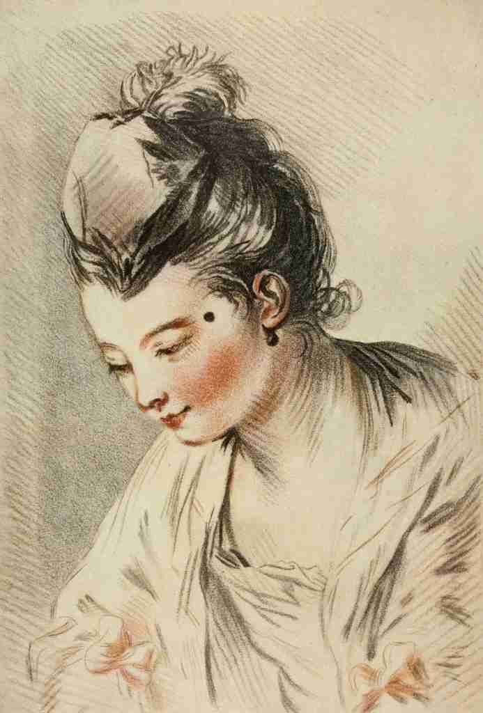 Demarteau Gilles 46 1916 Head of a lady A4 Photo Print