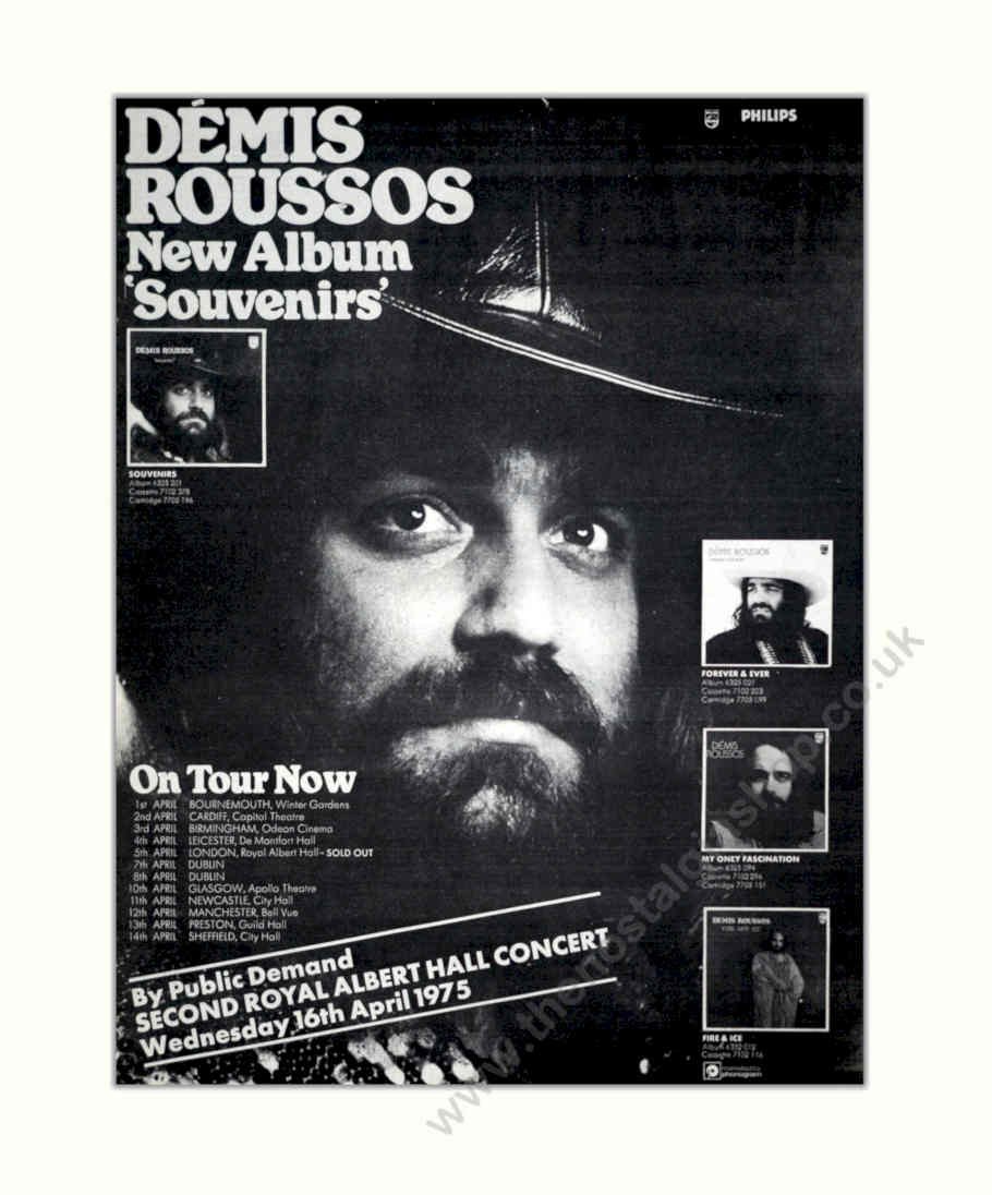 Demis Rousso Souvenirs Vintage Retro Advert Poster A4 Photo Print
