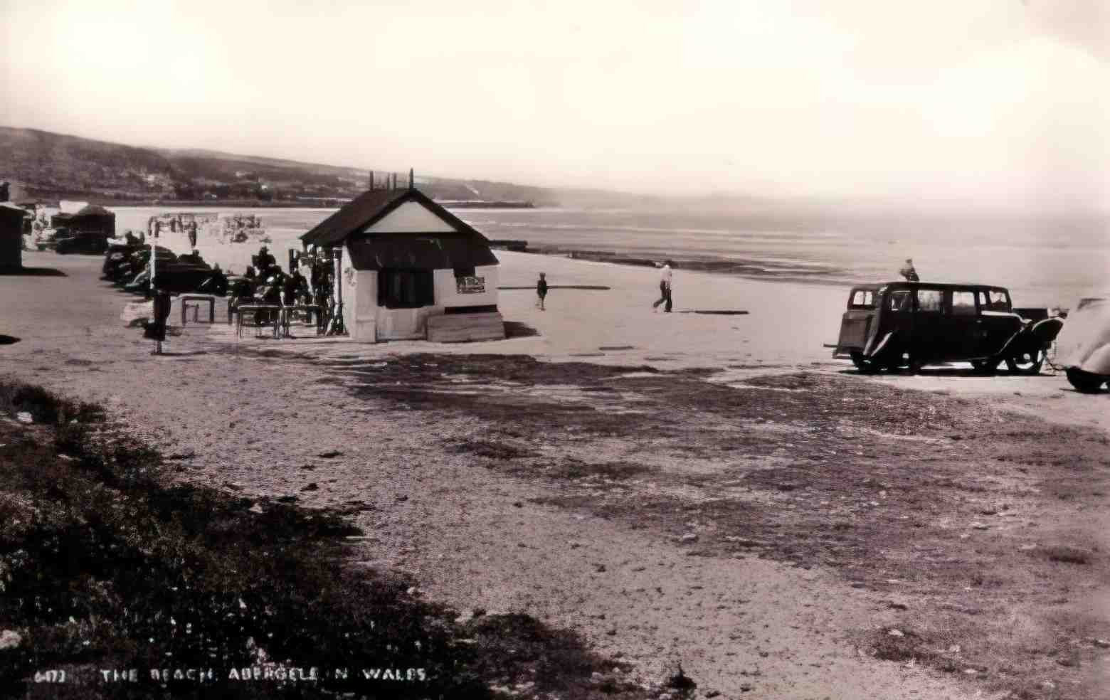 Denbighshire Abergele The Beach Vintage A4 Photo Print