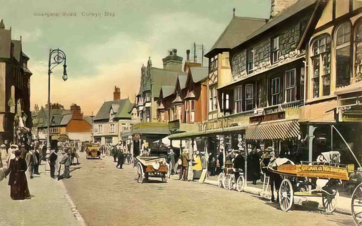 Denbighshire Colwyn Bay Abergele Rd Vintage A4 Photo Print