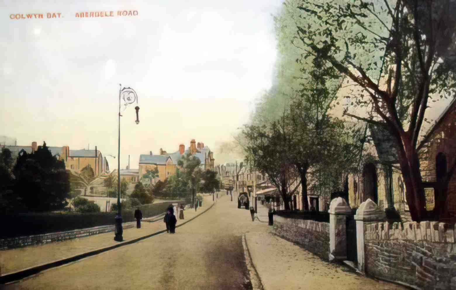 Denbighshire Colwyn Bay Abergele Road Vintage A4 Photo Print