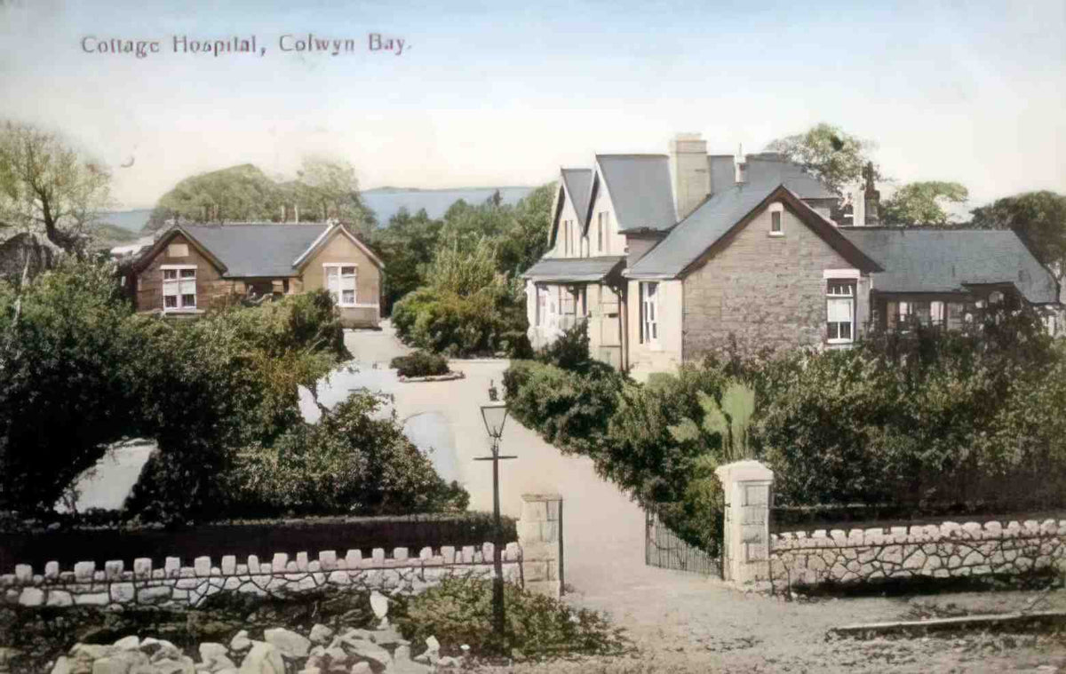 Denbighshire Colwyn Bay Cottage Hospital 1906 Vintage A4 Photo Print