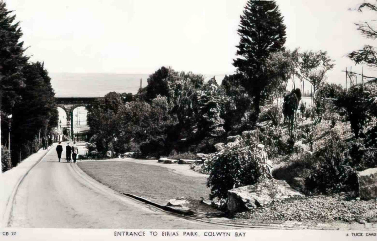 Denbighshire Colwyn Bay Eirias Park Entrance Vintage A4 Photo Print