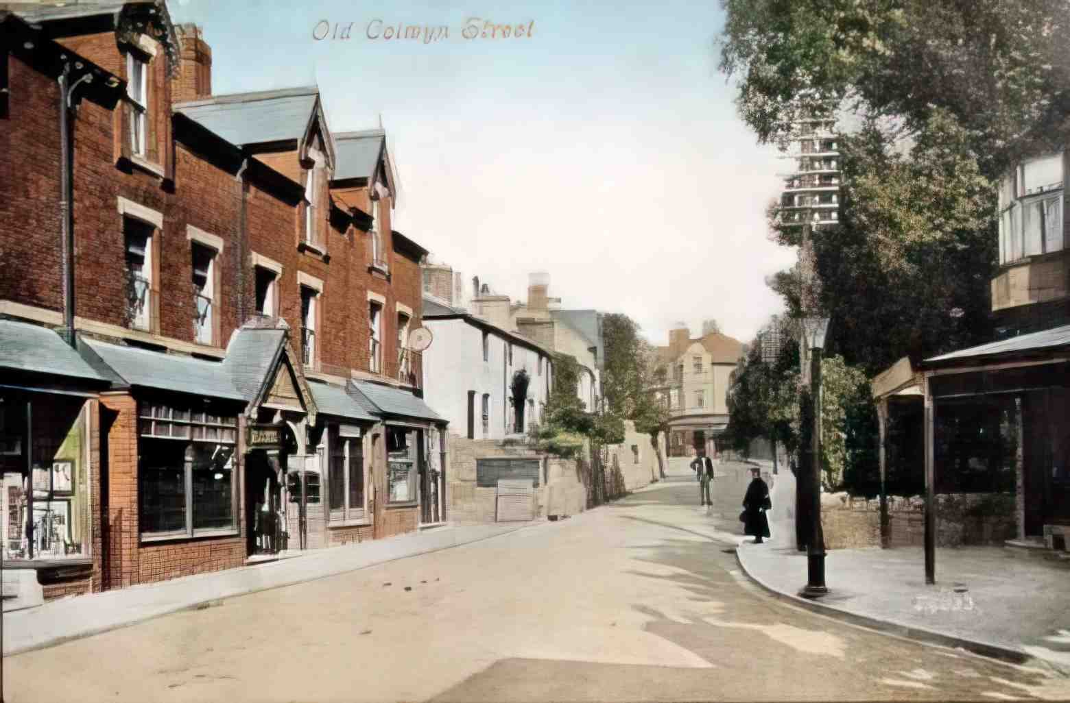 Denbighshire Colwyn Bay Old Colwyn Street Vintage A4 Photo Print