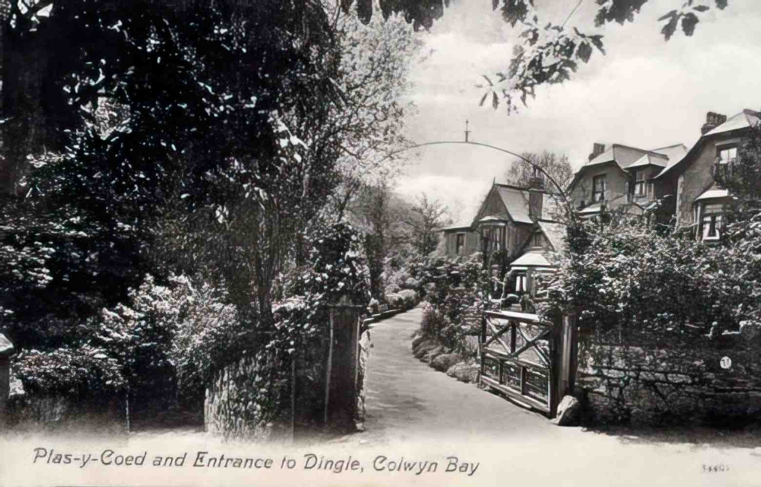 Denbighshire Colwyn Bay Plas y Coed 1907 Vintage A4 Photo Print