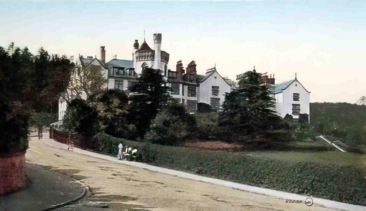 Denbighshire Colwyn Bay Pwllycrochan Hotel 1905 II Vintage A4 Photo Print