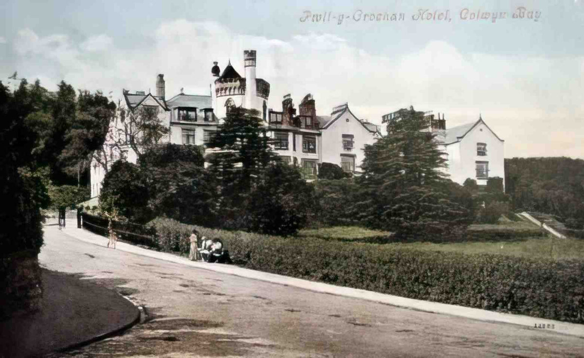 Denbighshire Colwyn Bay Pwllycrochan Hotel 1905 Vintage A4 Photo Print