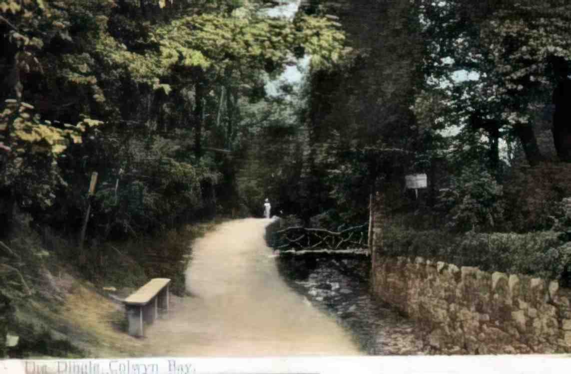 Denbighshire Colwyn Bay The Dingle 1900s Vintage A4 Photo Print