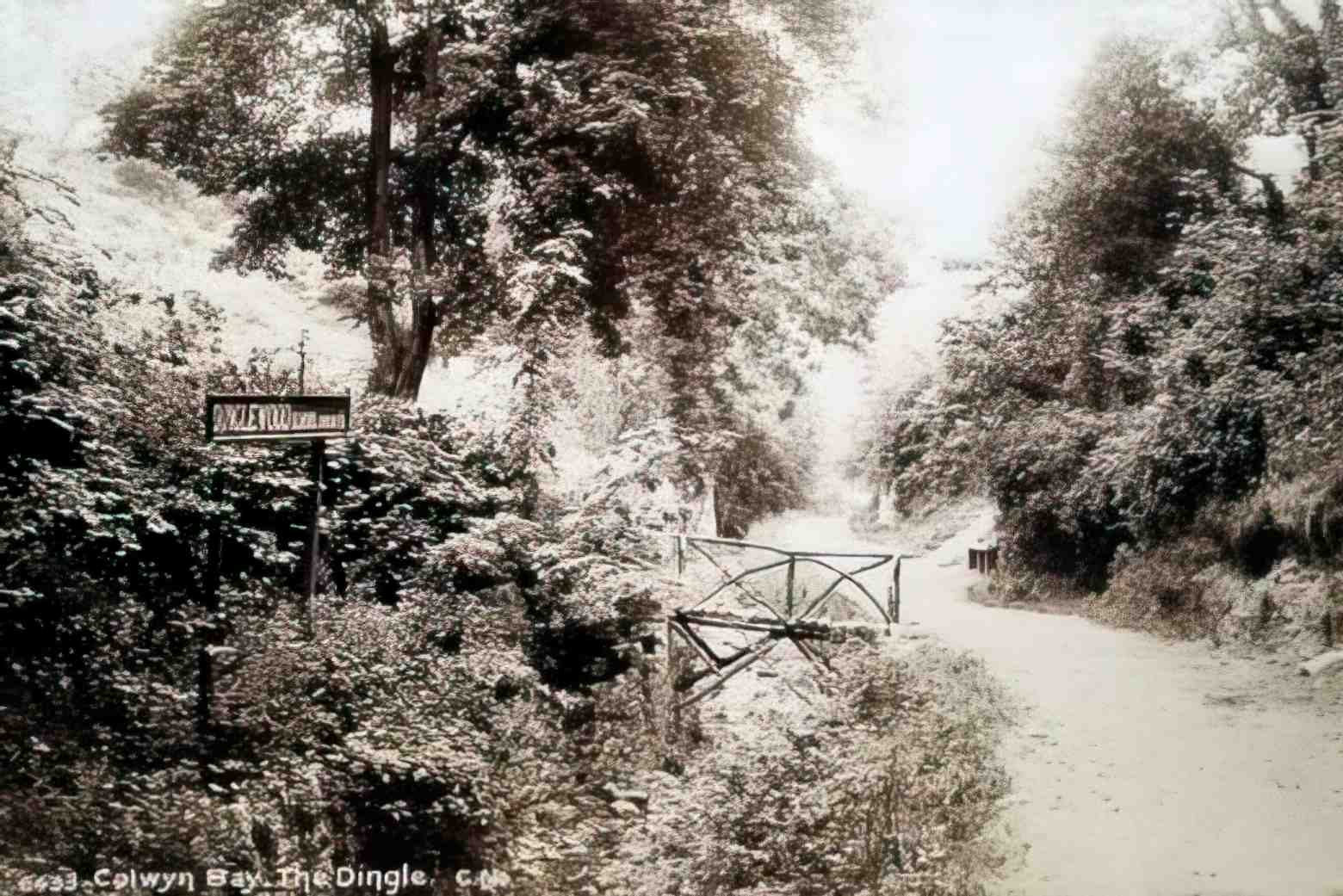 Denbighshire Colwyn Bay The Dingle 1907 Vintage A4 Photo Print