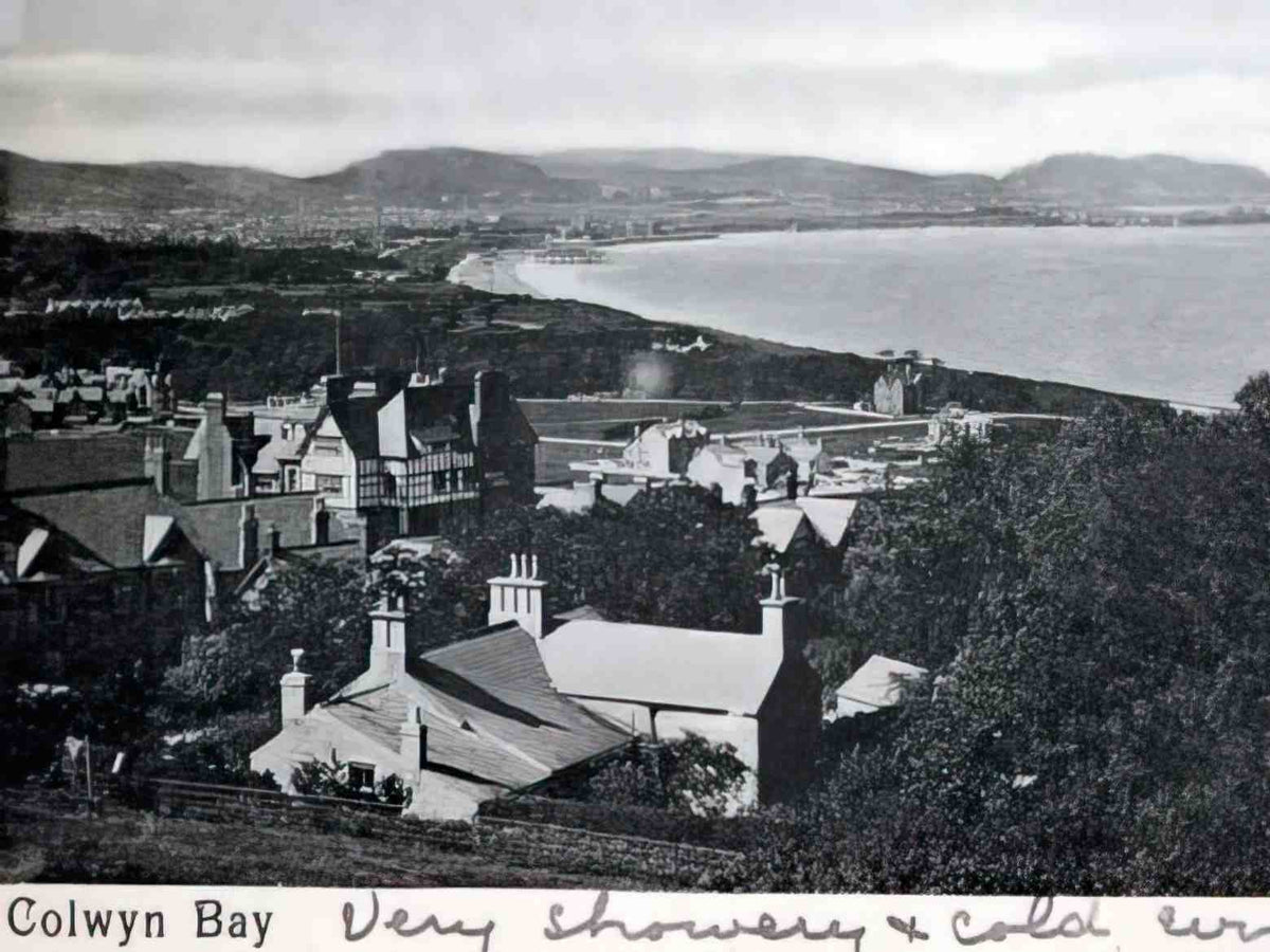Denbighshire Colwyn Bay Vista 1904 Vintage A4 Photo Print