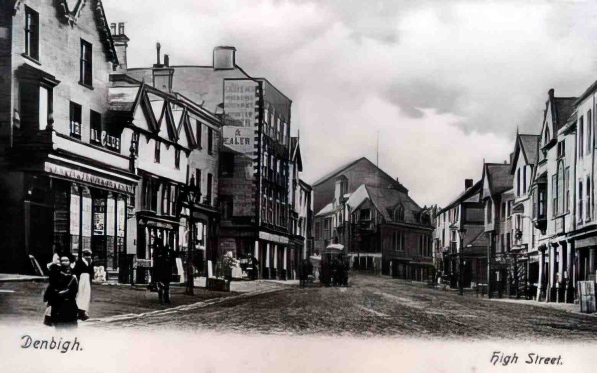 Denbighshire Denbigh High Street V Vintage A4 Photo Print