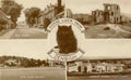 Denbighshire Denbigh Multiview c1950 Vintage A4 Photo Print