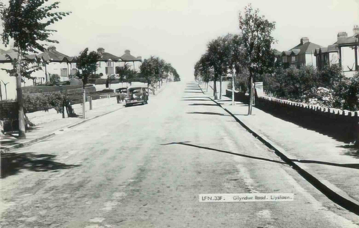 Denbighshire LLysfaen Glyndwr Road 1950s Vintage A4 Photo Print