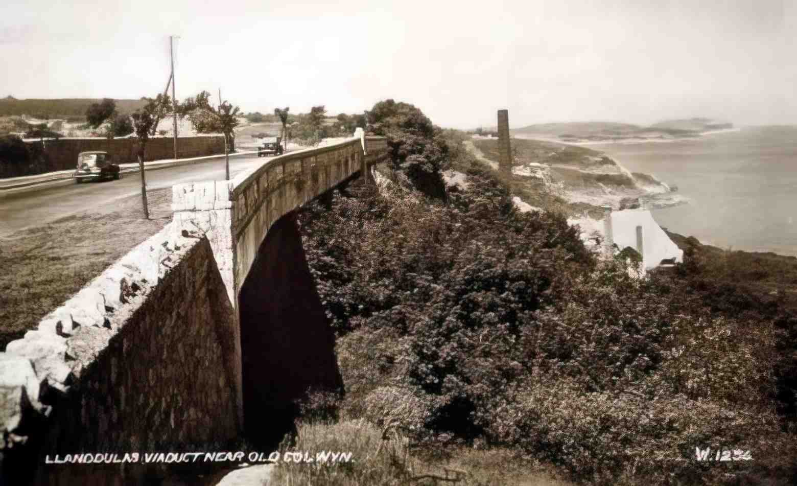 Denbighshire Llanddulas Viaduct Vintage A4 Photo Print