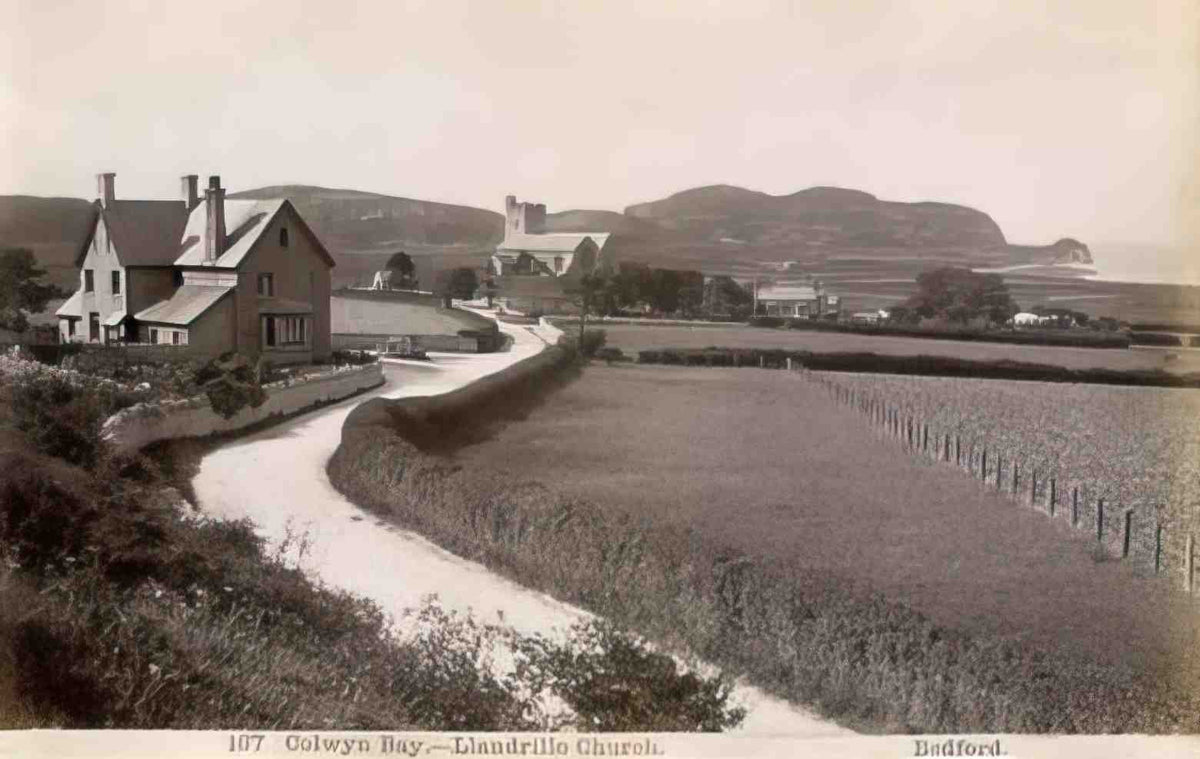 Denbighshire Llandrillo Church Colwyn Bay Vintage A4 Photo Print