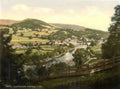 Denbighshire Llangollen General View Vintage A4 Photo Print
