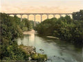 Denbighshire Llangollen Pontcysyllte Aqueduct Vintage A4 Photo Print