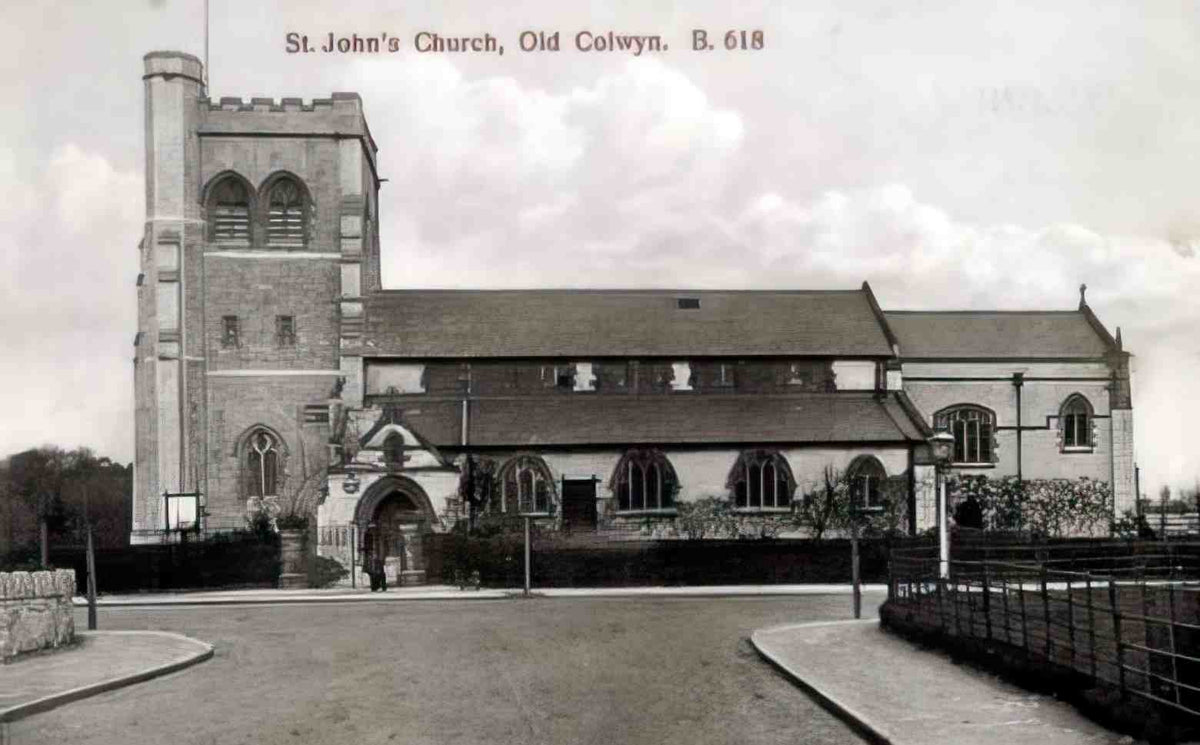 Denbighshire Old Colwyn St Johns Church 1913 Vintage A4 Photo Print