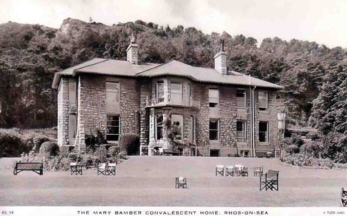 Denbighshire Rhos on Sea Mary Bamber Convalescent Home Vintage A4 Photo Print