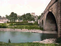 Denbighshire St Asaph Cathedral from the River Vintage A4 Photo Print