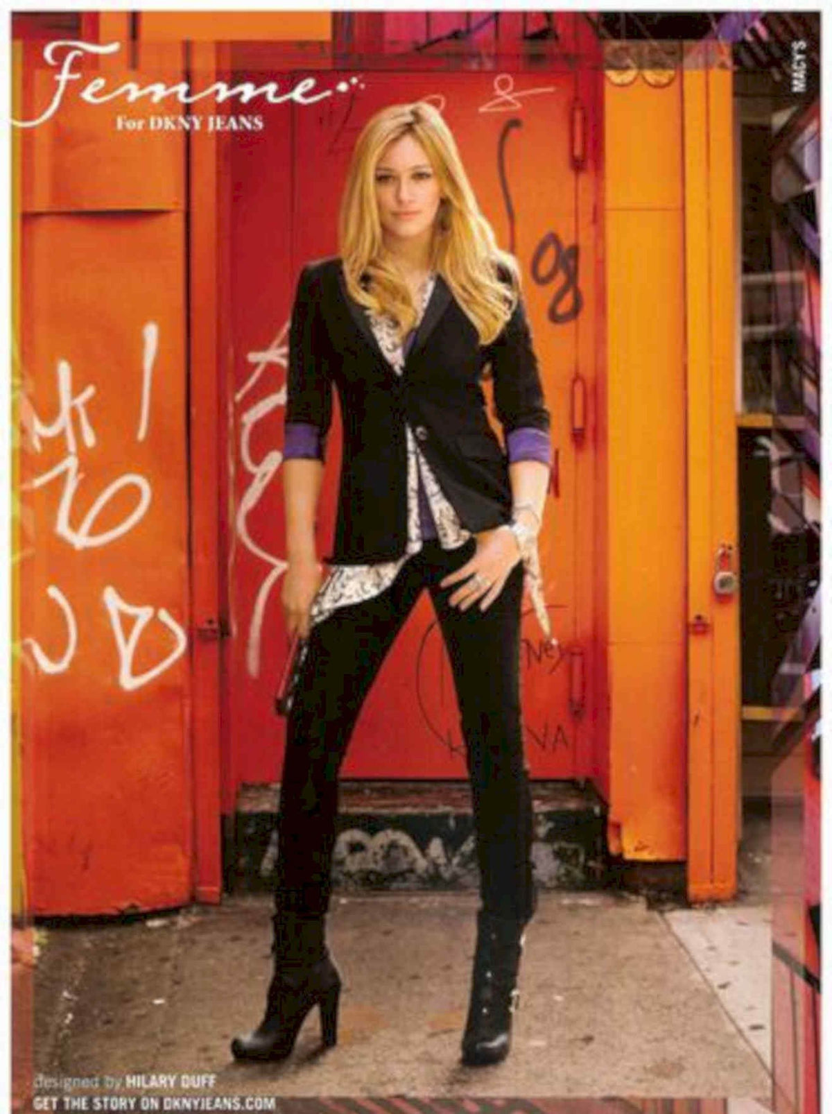 Denim Femme Duff Vintage Retro Advert Poster A4 Photo Print