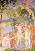 Denis Maurice Cupid In Flight Is Struck By The Beauty Of Psyche  A4 Photo Print