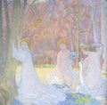 Denis Maurice Figures In Spring Landscape A4 Photo Print