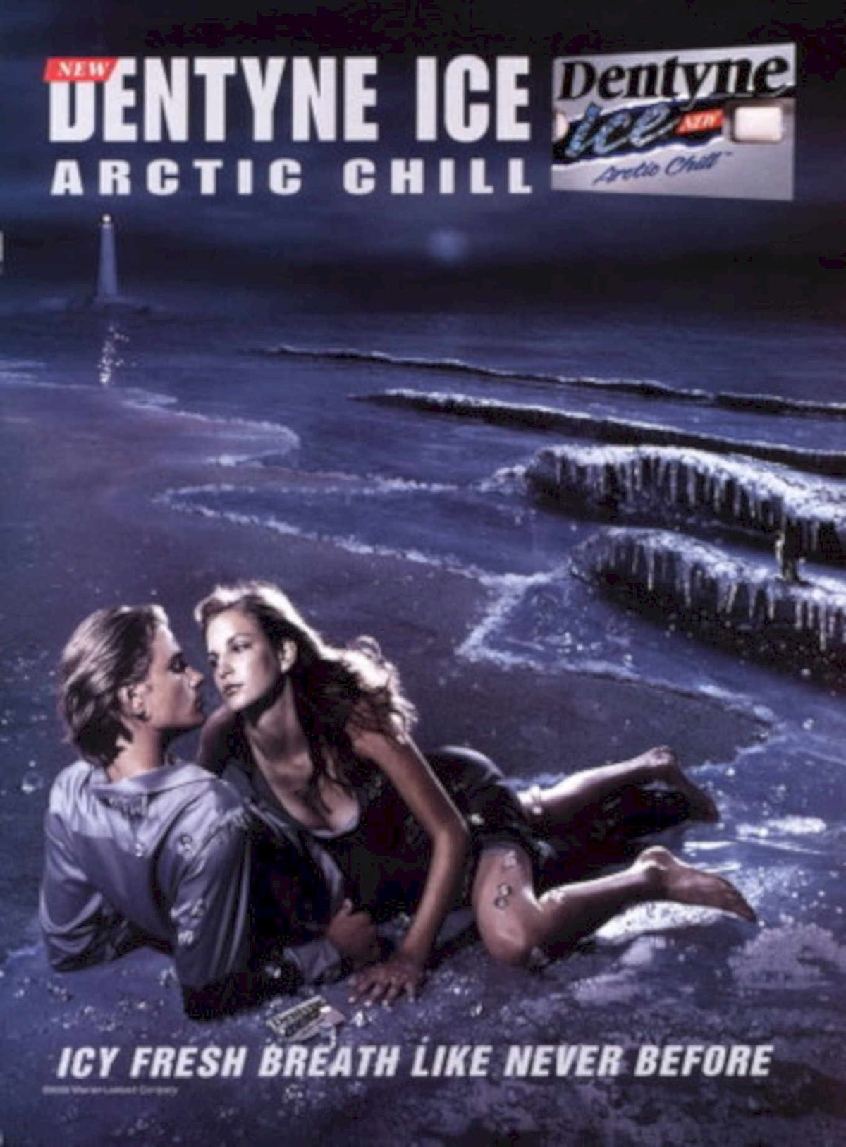 Dentyne Ice Beach 1990s Vintage Retro Advert