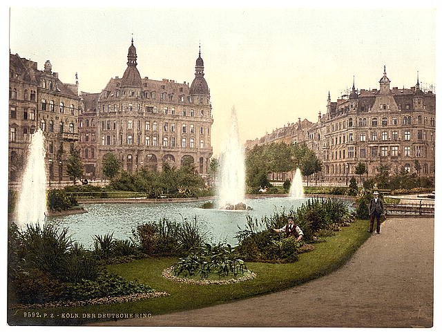 Der Deutsche Ring Cologne the Rhine Vintage A4 Photo Print