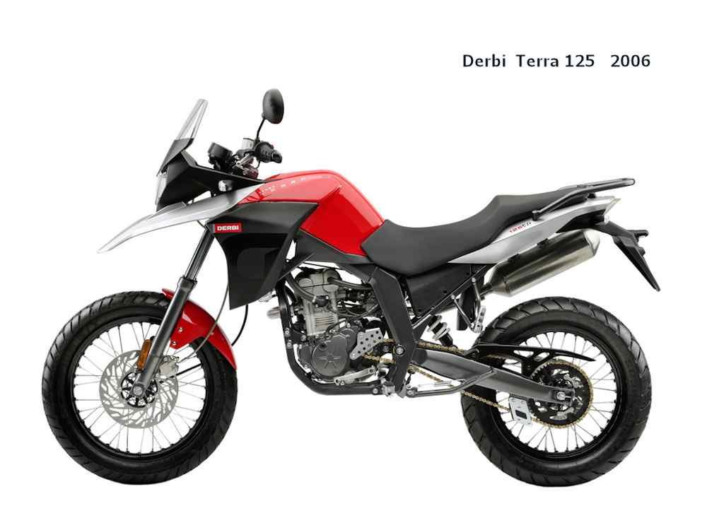 Derbi Terra125 2006 motorbike A4 Photo Print