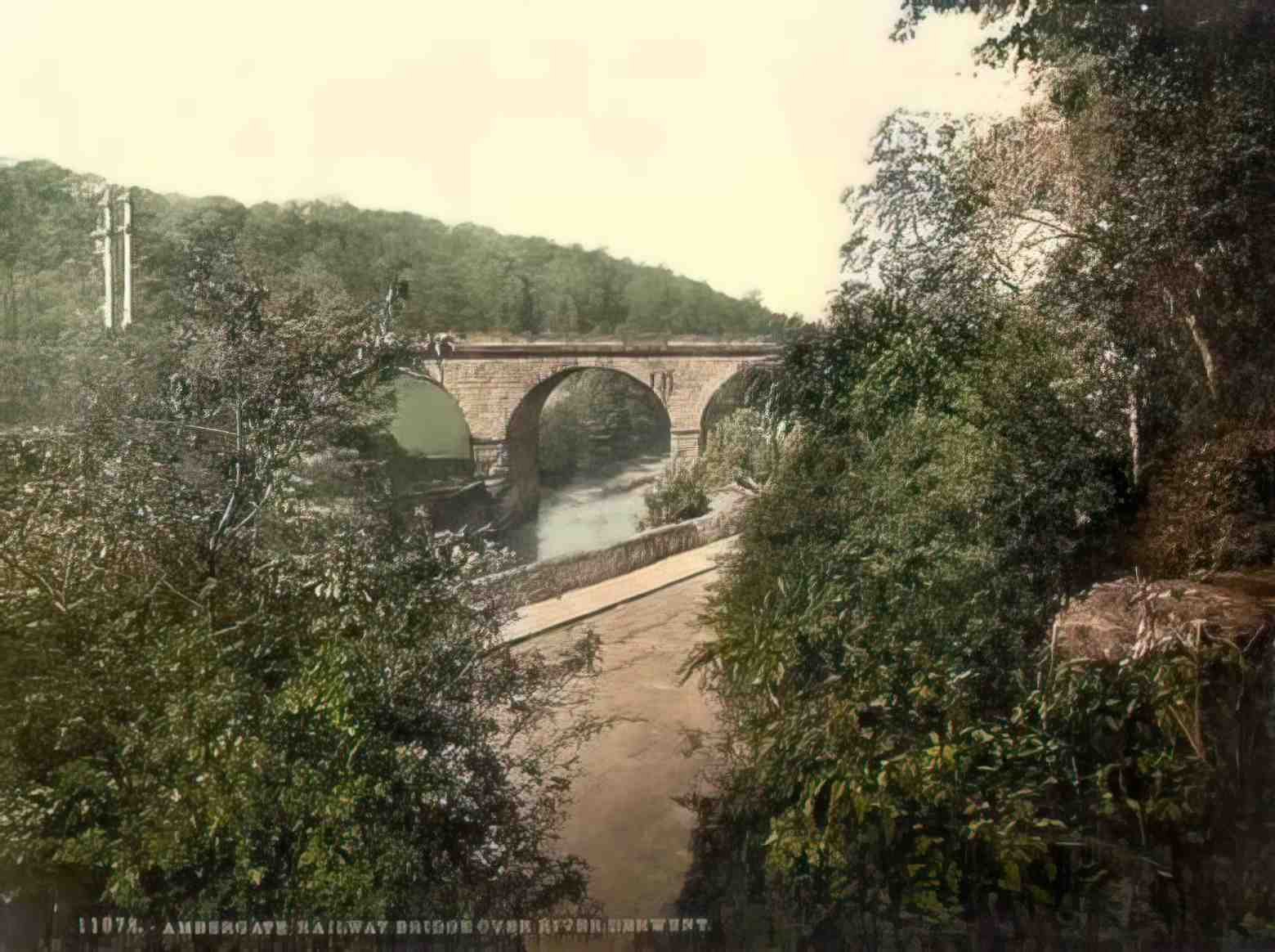 Derbyshire Ambergate Railway Bridge Vintage A4 Photo Print
