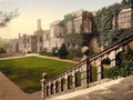 Derbyshire Bakewell Haddon Hall from the Steps Vintage A4 Photo Print