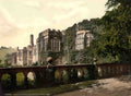Derbyshire Bakewell Haddon Hall from the Terarce Vintage A4 Photo Print