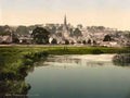 Derbyshire Bakewell from the River Vintage A4 Photo Print