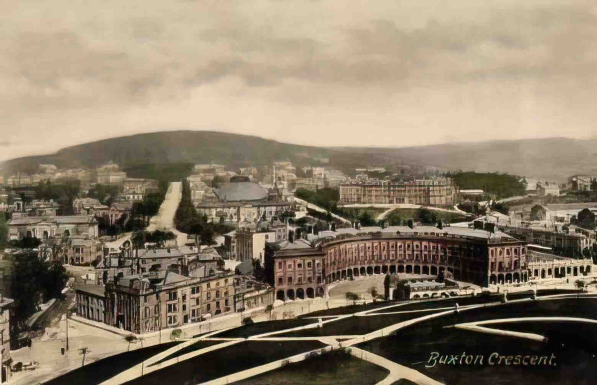 Derbyshire Buxton Buxton Crescent built 1780 1784 Vintage A4 Photo Print