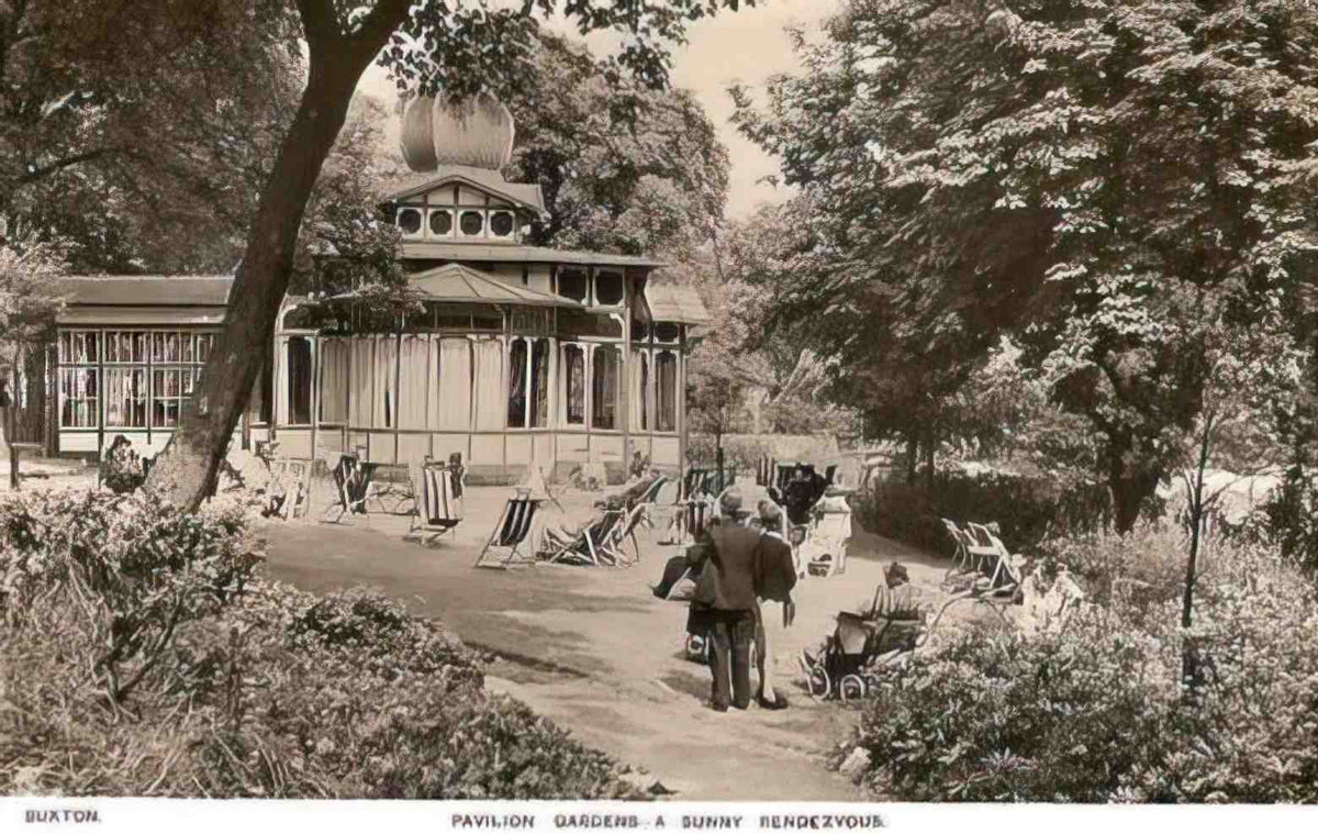 Derbyshire Buxton Pavilion Gardens 1940s 1024pix Vintage A4 Photo Print