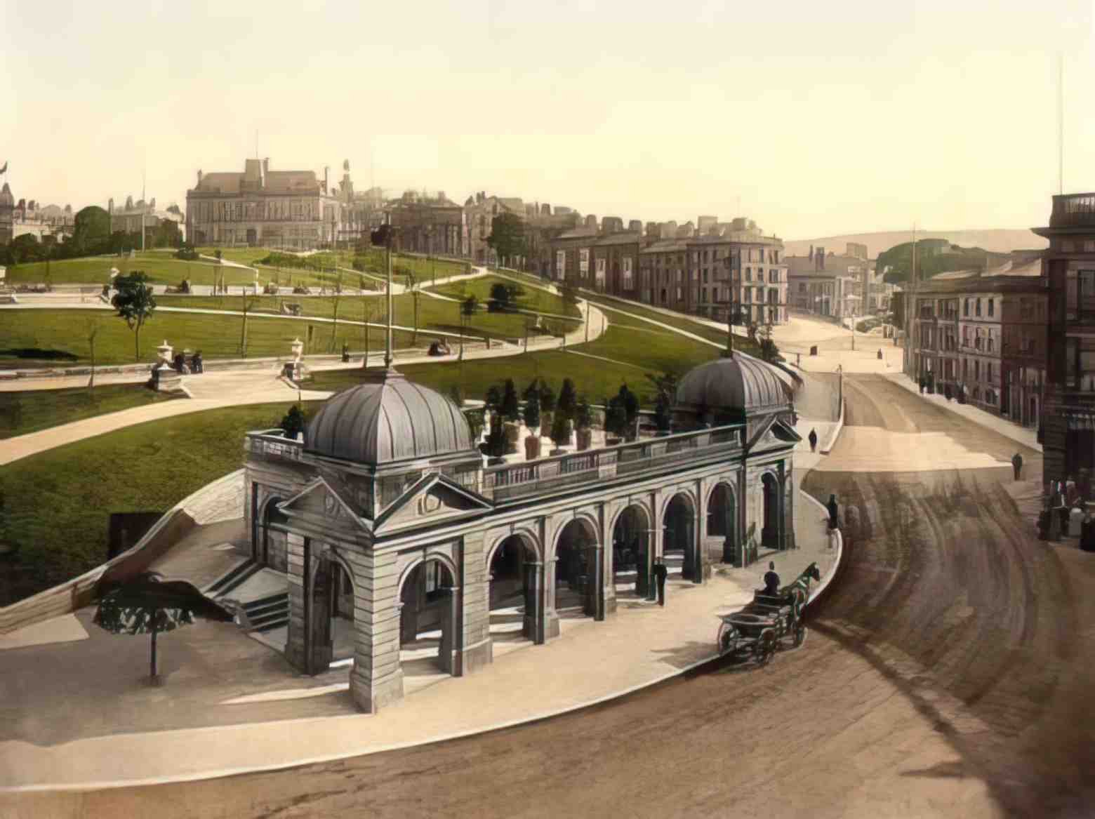 Derbyshire Buxton Pump Room Vintage A4 Photo Print