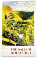 Derbyshire Dales Peak Vintage Retro Advert Poster A4 Photo Print