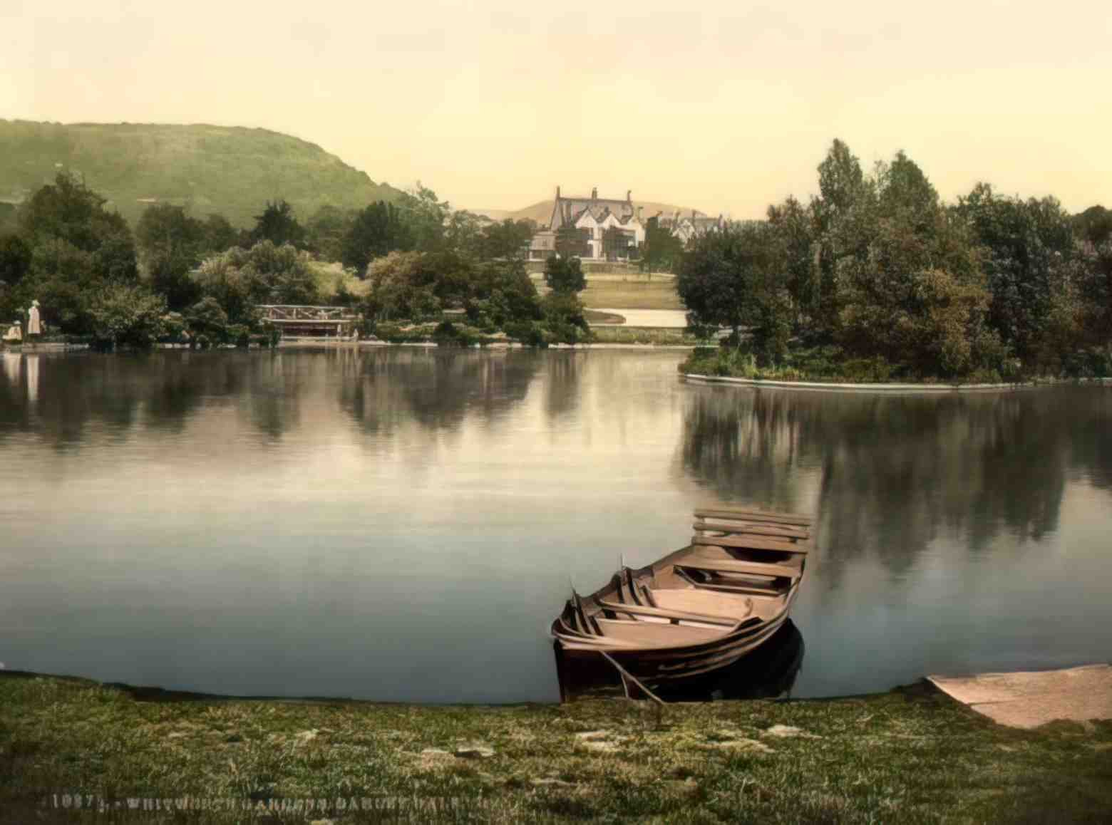 Derbyshire Darley Dale Whitworth Gardens Vintage A4 Photo Print