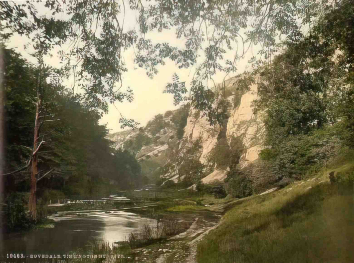 Derbyshire Dovedale Tissington Straits Vintage A4 Photo Print