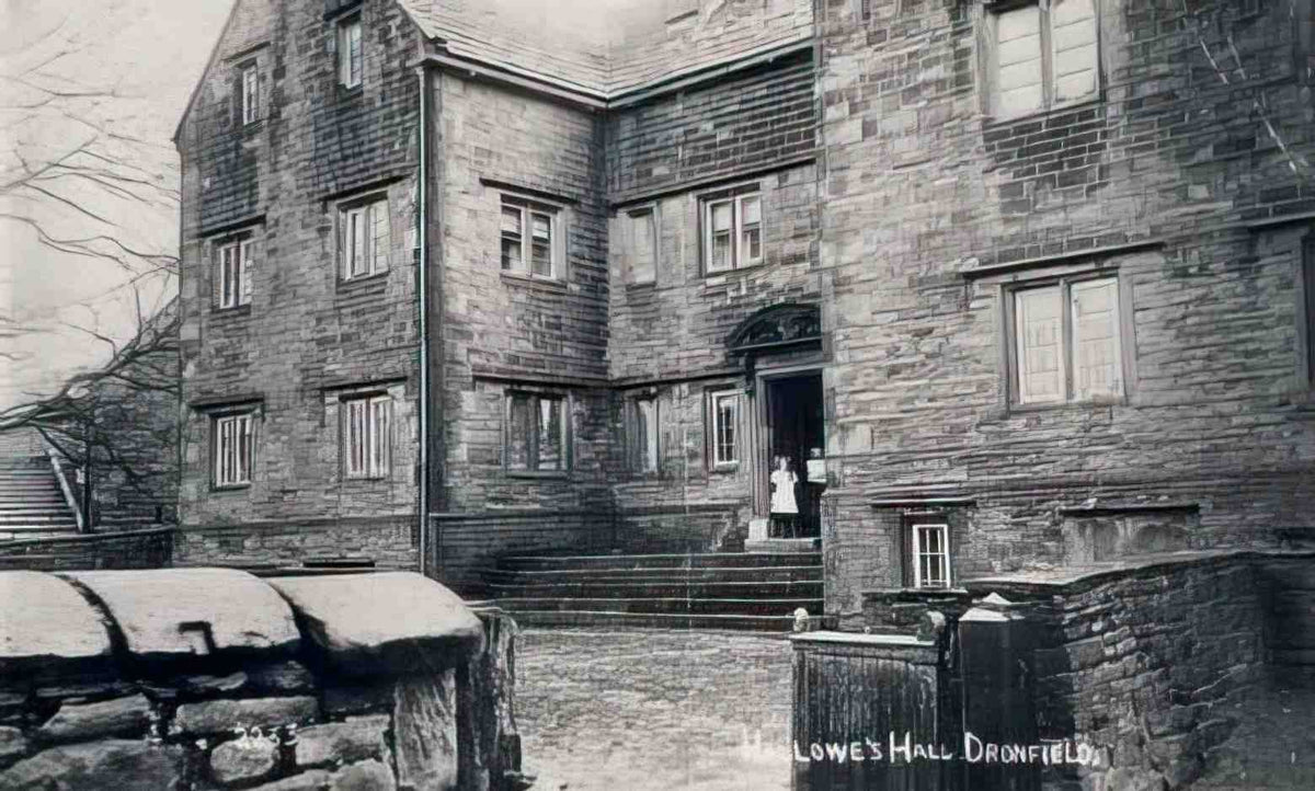 Derbyshire Dronfield Hallowes Hall 1910s 1024pix Vintage A4 Photo Print
