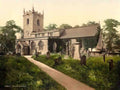 Derbyshire Eyam Church Plague Vintage A4 Photo Print