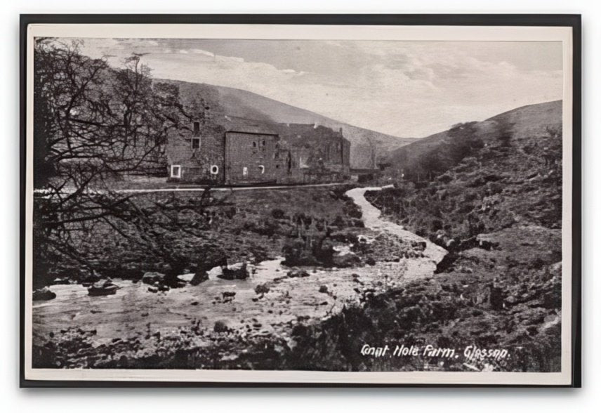Derbyshire Glossop Gnat Hole Farm By River Rural Vintage A4 Photo Print