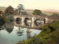 Derbyshire Hathersage Lead Mills Bridge Vintage A4 Photo Print