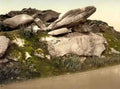 Derbyshire Hathersage Toad Rock Vintage A4 Photo Print