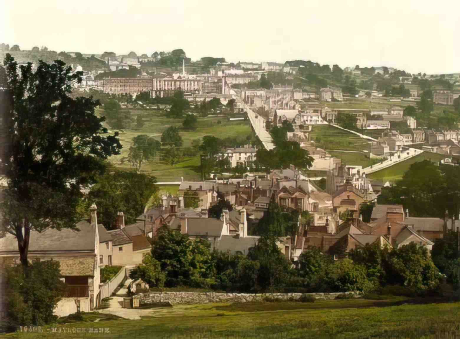 Derbyshire Matlock Bank Vintage A4 Photo Print