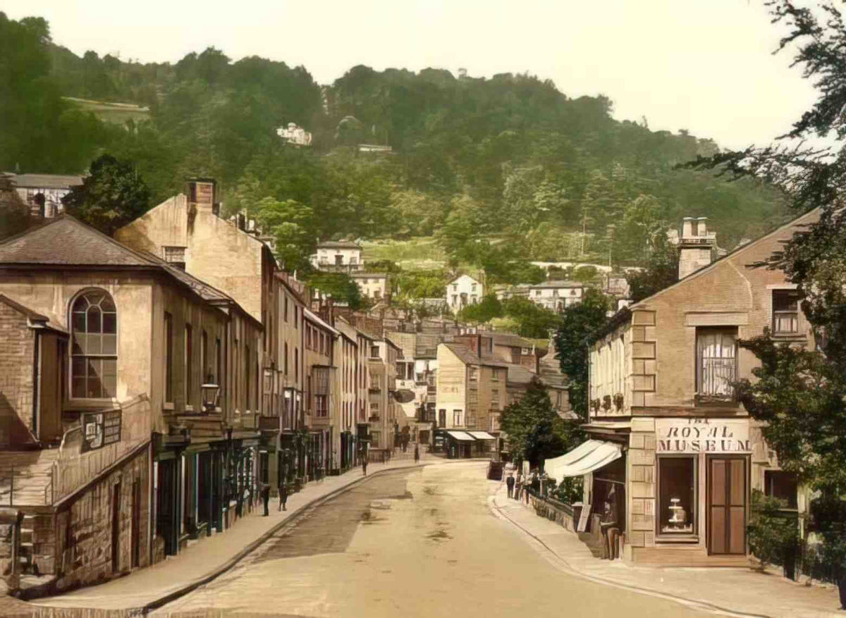 Derbyshire Matlock Bath South Vintage A4 Photo Print