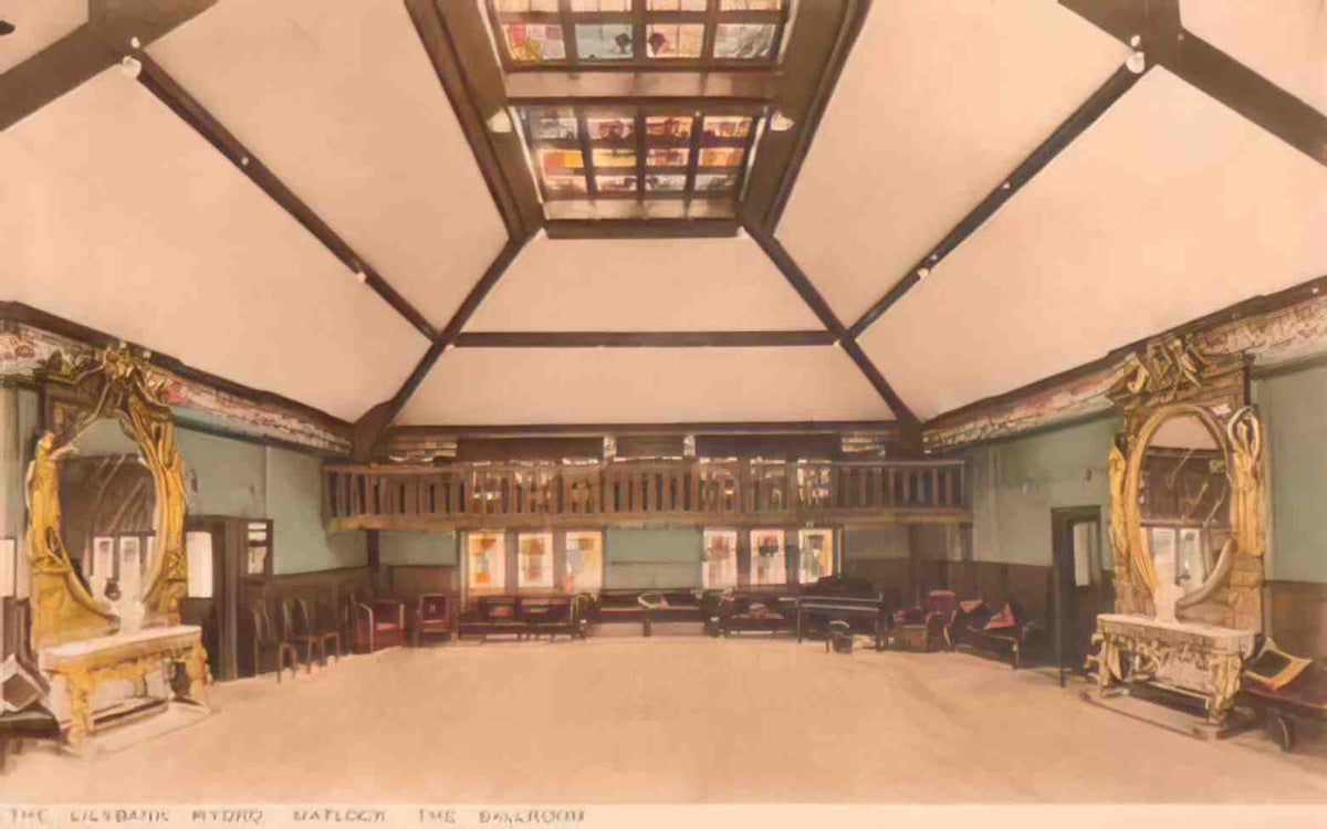 Derbyshire Matlock The Ballroom at the Lilybank Hydro Vintage A4 Photo Print